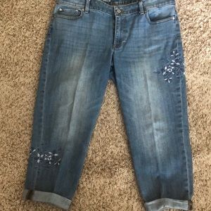 Talbots “Girlfriend” Jeans w/embroidery